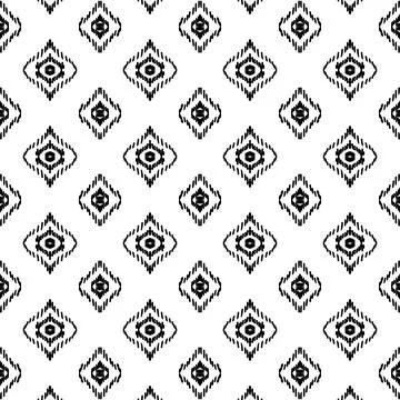 Ethnic ikat patterns geometric native tribal boho motif aztec textile fabric car Illustrazione stock