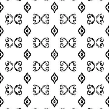 Ethnic ikat patterns geometric native tribal boho motif aztec textile fabric car Illustrazione stock