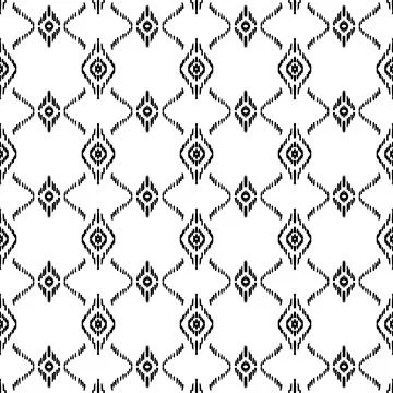 Ethnic ikat patterns geometric native tribal boho motif aztec textile fabric car Illustrazione stock