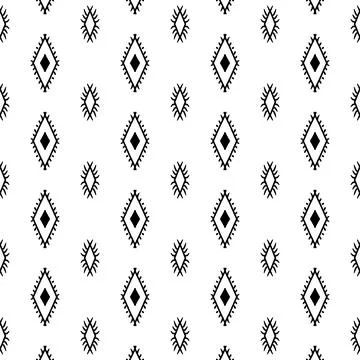 Ethnic ikat patterns geometric native tribal boho motif aztec textile fabric car Illustrazione stock
