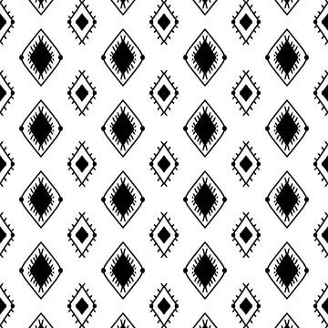 Ethnic ikat patterns geometric native tribal boho motif aztec textile fabric car Illustrazione stock