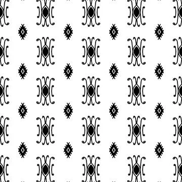 Ethnic ikat patterns geometric native tribal boho motif aztec textile fabric car Illustrazione stock