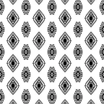 Ethnic ikat patterns geometric native tribal boho motif aztec textile fabric car Illustrazione stock