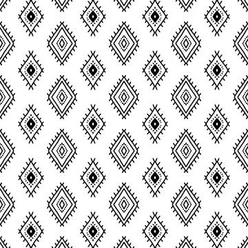 Ethnic ikat patterns geometric native tribal boho motif aztec textile fabric car Illustrazione stock