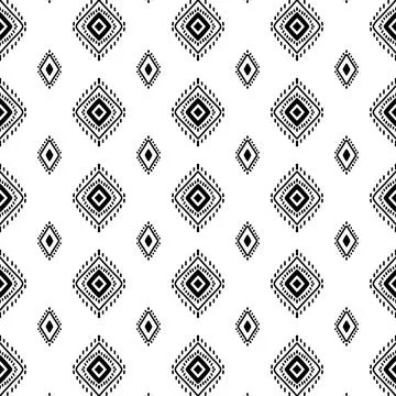 Ethnic ikat patterns geometric native tribal boho motif aztec textile fabric car Stock Illustration
