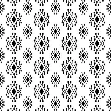 Ethnic ikat patterns geometric native tribal boho motif aztec textile fabric car Illustrazione stock