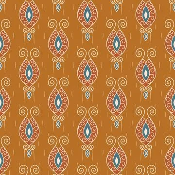 Ethnic ikat patterns geometric native tribal boho motif aztec textile fabric car Illustrazione stock