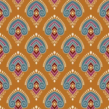 Ethnic ikat patterns geometric native tribal boho motif aztec textile fabric car Illustrazione stock