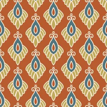 Ethnic ikat patterns geometric native tribal boho motif aztec textile fabric car Illustrazione stock
