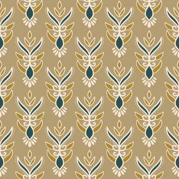 Ethnic ikat patterns geometric native tribal boho motif aztec textile fabric car Illustrazione stock