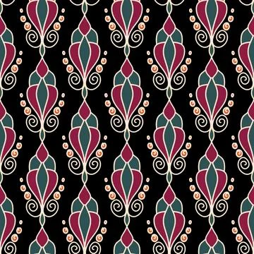 Ethnic ikat patterns geometric native tribal boho motif aztec textile fabric car Illustrazione stock