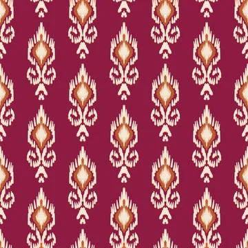 Ethnic ikat patterns geometric native tribal boho motif aztec textile fabric car Stock Illustration