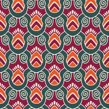 Ethnic ikat patterns geometric native tribal boho motif aztec textile fabric car Illustrazione stock