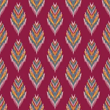 Ethnic ikat patterns geometric native tribal boho motif aztec textile fabric car Illustrazione stock