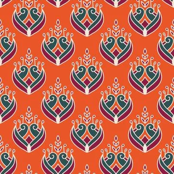 Ethnic ikat patterns geometric native tribal boho motif aztec textile fabric car Illustrazione stock