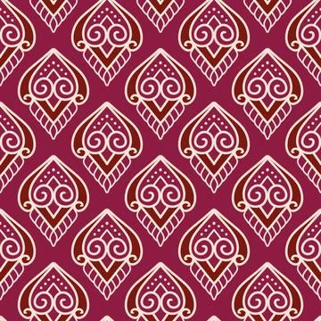 Ethnic ikat patterns geometric native tribal boho motif aztec textile fabric car Stock Illustration