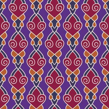 Ethnic ikat patterns geometric native tribal boho motif aztec textile fabric car Illustrazione stock
