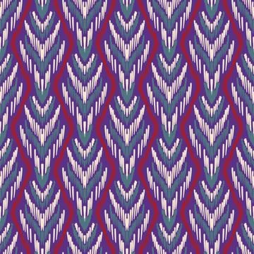 Ethnic ikat patterns geometric native tribal boho motif aztec textile fabric car Illustrazione stock