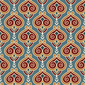 Ethnic ikat patterns geometric native tribal boho motif aztec textile fabric car Illustrazione stock