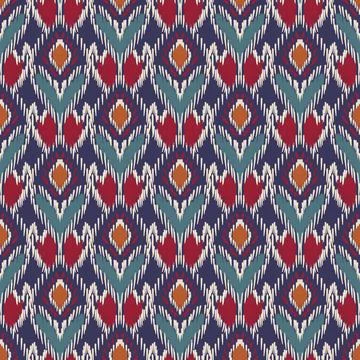 Ethnic ikat patterns geometric native tribal boho motif aztec textile fabric car Illustrazione stock