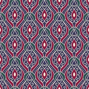 Ethnic ikat patterns geometric native tribal boho motif aztec textile fabric car Illustrazione stock