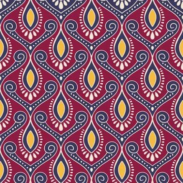 Ethnic ikat patterns geometric native tribal boho motif aztec textile fabric car Illustrazione stock