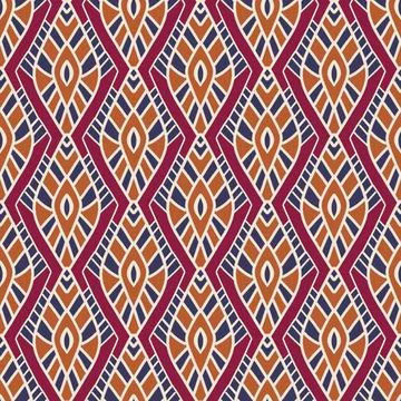Ethnic ikat patterns geometric native tribal boho motif aztec textile fabric car Illustrazione stock
