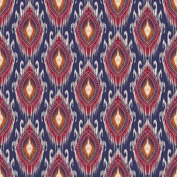 Ethnic ikat patterns geometric native tribal boho motif aztec textile fabric car Illustrazione stock