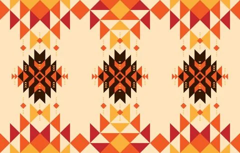 Ethnic indigenous geometric pattern. Geometry seamless pattern. Design for .. Stock Illustration