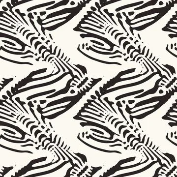 Ethnic Ink Drawings Pattern Stock Illustration