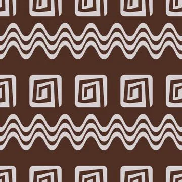 Ethnic inspired pattern Stock Illustration