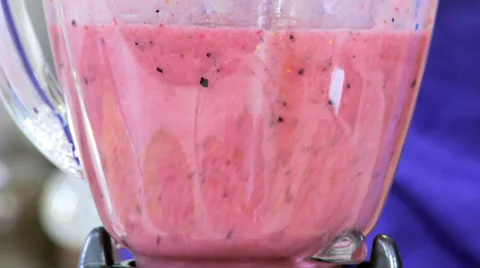 Ethnic Male Female Kitchen Blender Fresh Fruit Juice Stock Footage