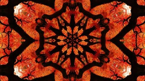 Ethnic Mandala Pattern with Symmetrical Geometry for Wallpaper Stock Illustration
