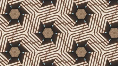 Ethnic Mandala Pattern with Symmetrical Geometry for Wallpaper Stock Illustration