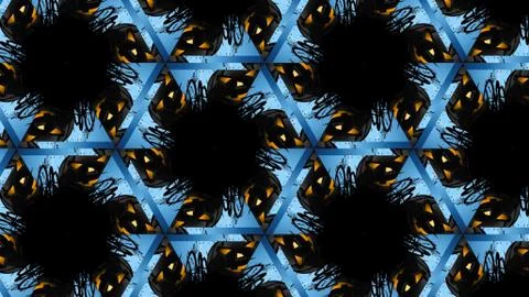 Ethnic Mandala Pattern with Symmetrical Geometry for Wallpaper Stock Illustration