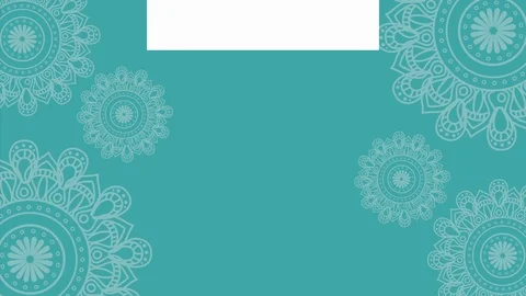 Ethnic mandalas boho style pattern Stock Footage 112239829