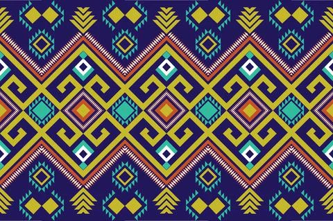 Ethnic motif seamless pattern vector Stock Illustration