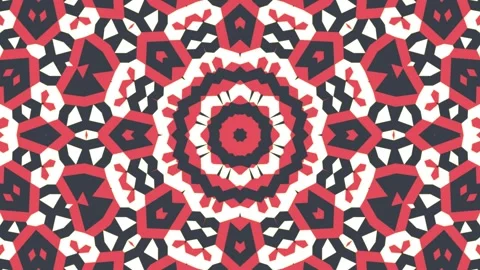 Ethnic Ornament Kaleidoscope Loop 库存影片 241695218