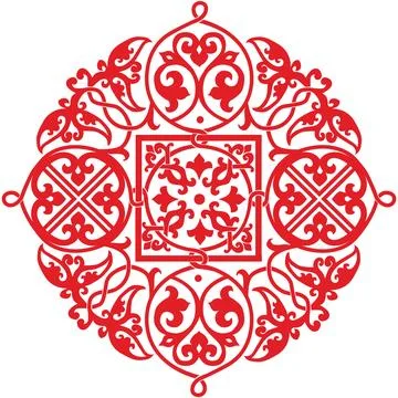 Ethnic ornament pattern. Vector illustration. From collection of ancient russian Stock Illustration