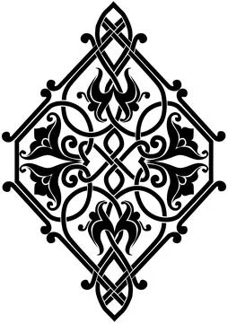 Ethnic ornament pattern. Vector illustration. diamond ancient russian ornamen Stock Illustration