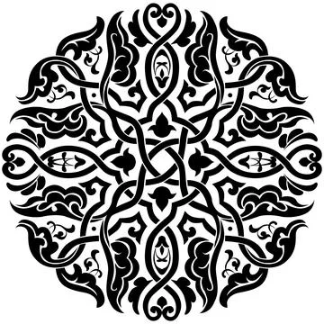 Ethnic ornament pattern. Vector illustration. circular ancient russian orname イラスト素材
