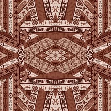 Ethnic patchwork design Stock Illustration