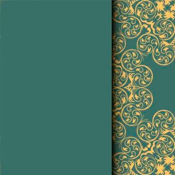 Ethnic pattern. Abstract greeting card, background with flowers and decorativ Illustrazione stock