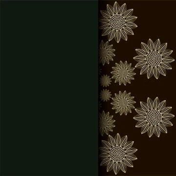 Ethnic pattern. Abstract greeting card. Stock Illustration