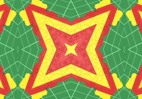 Ethnic pattern. abstract kaleidoscope  fabric design. Illustration
