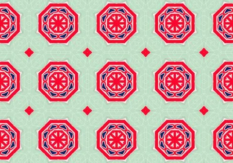 Ethnic pattern. abstract kaleidoscope Illustration