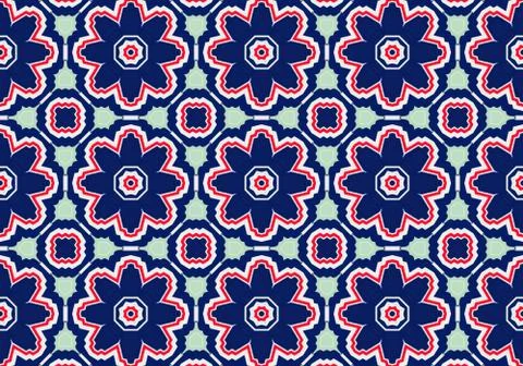 Ethnic pattern. abstract kaleidoscope Illustrazione stock