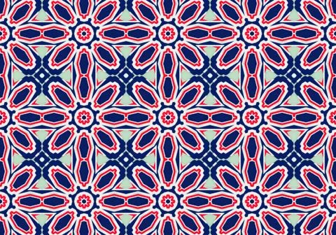 Ethnic pattern. abstract kaleidoscope Illustration