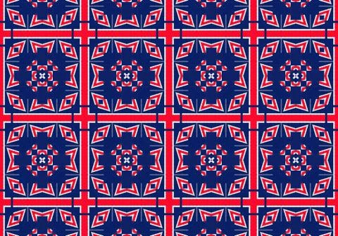 Ethnic pattern. abstract kaleidoscope Stockillustratie