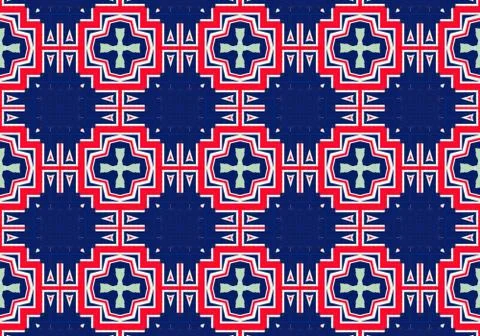 Ethnic pattern. abstract kaleidoscope Иллюстрация